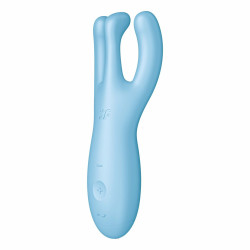 Satisfyer Stimulateur de clitoris connecté Threesome 4 14cm Tiurquoise
